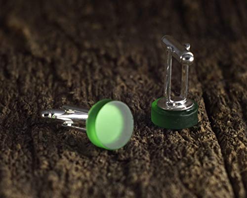Irish Whiskey Cufflinks from Recycled Jameson Bottle