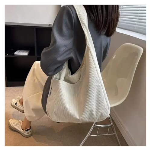 Canvas Shoulder Women's Tote Bag Corduroy Simple Casual Large Capacity Designer Handbags4