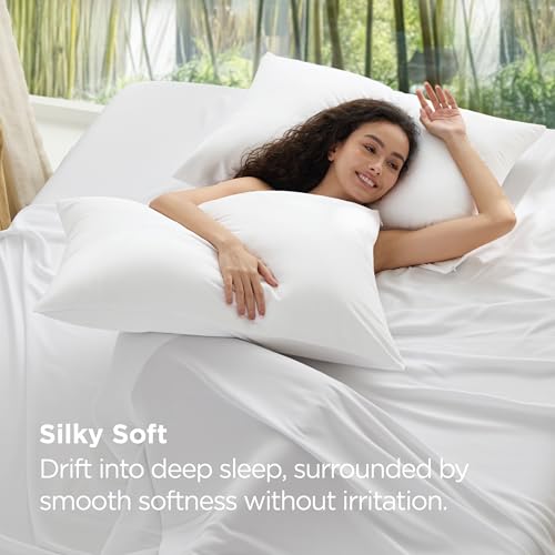 Bedsure Zipper Pillow Cases Queen Size from Rayon Derived Bamboo - image 9