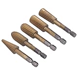 回転ヤスリ ロータリーファイル 超硬カッター 研削ビット 超硬バー 六角シャンク 高速度鋼 研磨 バリ取り 金属加工 5本組