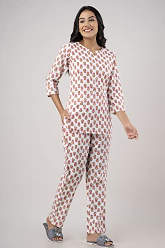 Image of feranoid Women Full Sleeves Cotton Nightsuits