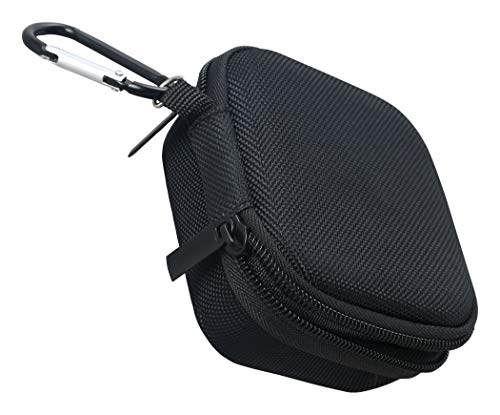 Geiomoo EVA Hard Carrying Case for Jabra Elite 8 Active, Jabra Elite 10, Portable Storage Cover with Carabiner and Strap (Black)