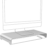 Robust und Solide - Verbessern Sie das ultradicke 4-mm-Vollmetalldesign, besser als die normale 3-mm-Version. Kann einen Druck von bis zu 15 kg/33 lbs aushalten. Hergestellt aus einer starken Aluminiumlegierung, um dem Gewicht Ihres Monitors oder Desktop-Computers und zusätzlichen Schreibtischzubehörs problemlos standzuhalten.