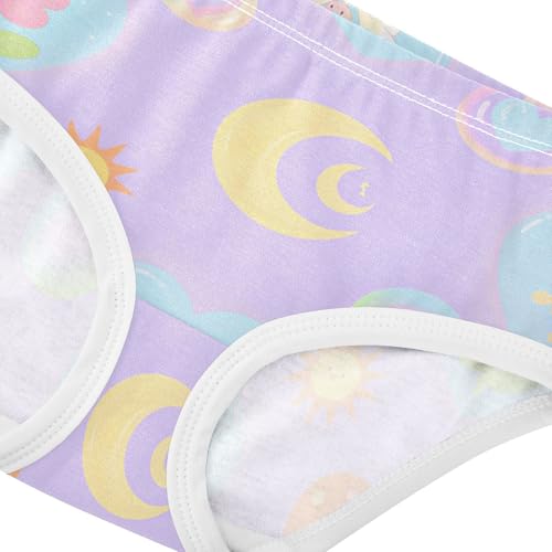 GuoChe Organic Cotton Panties Stretchy Triangle Panties Briefs Underwear for Young Girls in Sizes 2T,3T, 4T, 5T, 6Y and 8Y4