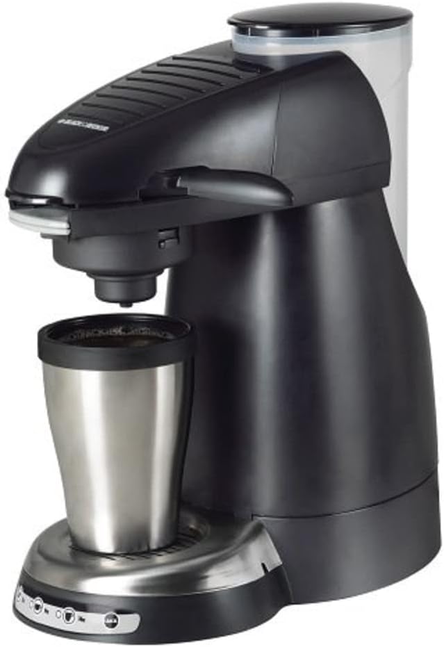 Black+Decker HCC100 Home Cafe Single Serve Coffee Brewing System, Black