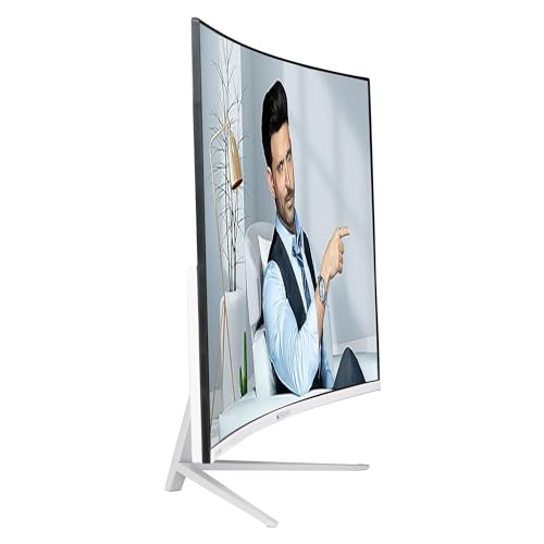ZEBRONICS AC32FHD LED Monitor, 32 inch (81.28cm), 250 nits, 75hz, 1800R Curved wide screen, FHD, 1080p, Wall Mountable, VGA, HDMI, Ultra Slim... - Image 2