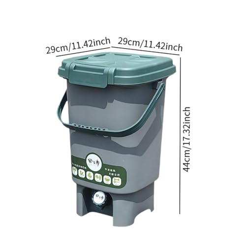 Harilla Indoor Compost Container with Lid, Bin for Kitchen And Garden Waste, L - Image 5