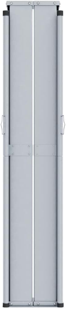 vidaXL Retractable Side Awning 70.9"x472.4" Anthracite - Double-Sided Balcony Wind Protection & Privacy Screen, UV/Tear/Water-Resistant Polyester Fabric, Automatic Roll-Back for Garden/Patio Use