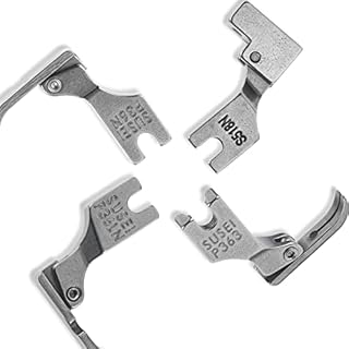 Hicello 4PCS Zipper Presser Feet P363 P363N P363LN S518N for Industrial Sewing Machine, Presser Foot Fit for JUKI BROTHER SINGER CONSEW Industiral Single Sewing Flat Bed Machines