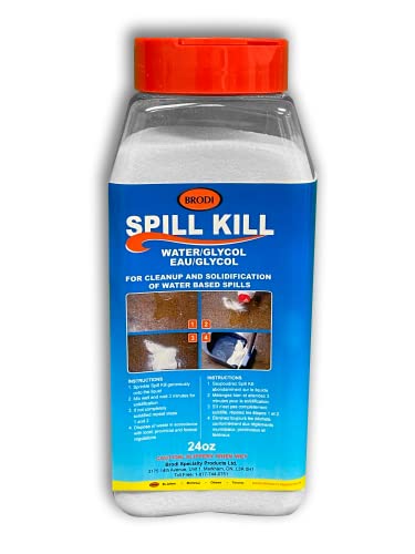 Image of Spill Kill - Water and Glycol Spills Clean up, A super absorbent powder that absorbs water-based spills for easy cleanup. 24 oz