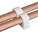 Price comparison product image Pack of 100 x 15mm Single Hinged Wrap Over interlockable Plastic Pipe Clip for 15mm Copper or 15mm Pushfit Pipe to Secure in Place