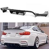 Fits for 2015-2019 BMW F80 M3 & F82 F83 M4 Carbon Fiber Bumper Diffuser 3 Piece Design - V Style