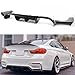 Fits for 2015-2019 BMW F80 M3 & F82 F83 M4 Carbon Fiber Bumper Diffuser 3 Piece Design - V Style