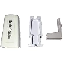 Hunter Douglas Duette Cord Stop Housing and Knob 3 piece set 1, Aspen White Off White
