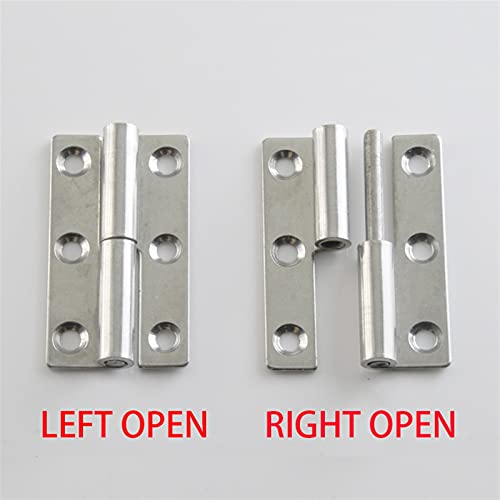 Dobradiças 2 Pçs Aço Inoxidável 304 Dobradiça Removível Banheiro Cozinha Porta Dobrável Plana Ferrag