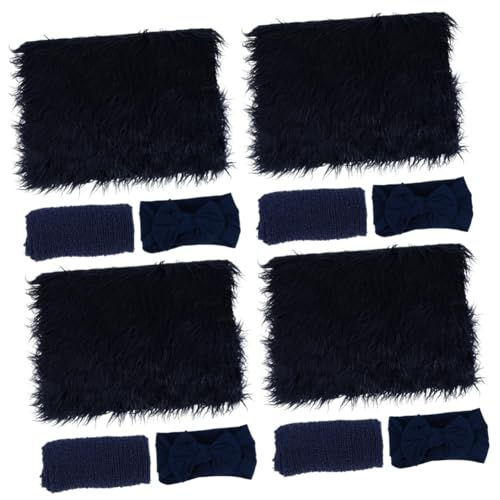 ibasenice 4 Juegos Accesorios De Fotografía De Bebé Manta De Crecimiento del Bebé Niña Recién Nacida Trajes De Niño Infantil Hito Manta Niña Manta De Fotografía Chica Recién Nacido Acrílico