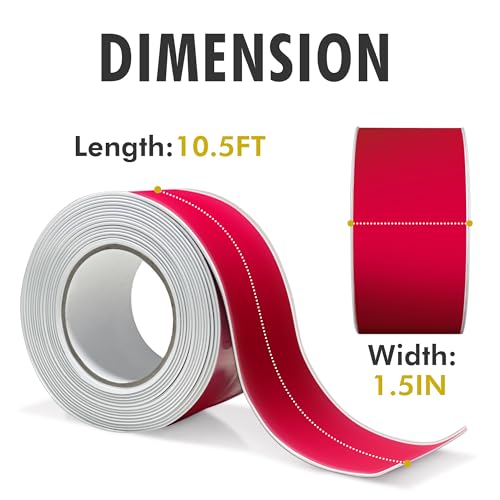 Image of Waterproof Caulk Tape, Self-Adhesive for Toilet, Tub, Kitchen, Corners,Bath