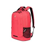 SwissGear 5505 Cecil 16” Laptop Backpack Teaberry – Daily Laptop Bag with Gear Attachment Options – Multiple Organizer Pockets & Padded Shoulder Straps