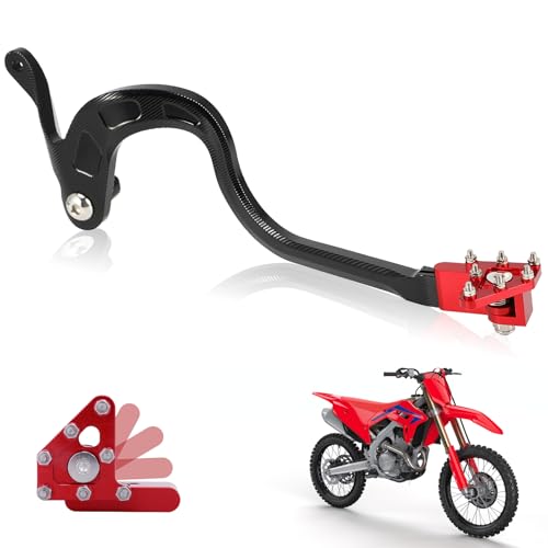 Pédale de frein arrière pliable CNC moto CRF125F rouge pour remplacer l'origine