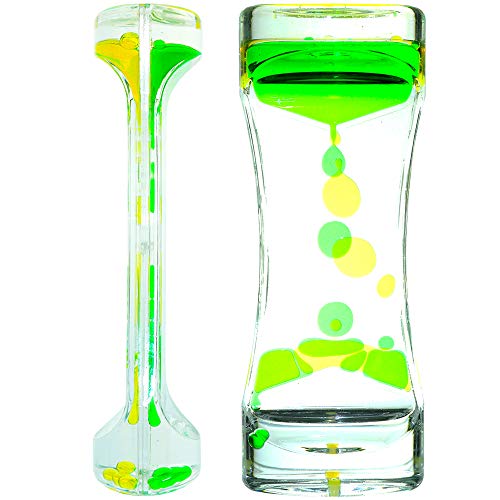Big Mo's Toys Liquid Motion Bubble Timer - Rectangular Sensory Relaxation Water Toy - Assorted Colors, 1 Piece #TOP3