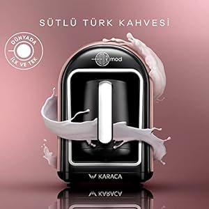 Karaca Hatir Mod Turkse koffiezetapparaat, roségoud, voor 5 personen, 735 watt, volautomatische koffiemachine, Turkse mokka met melk, warme chocolade, instantkoffie met melk, melk opwarmen