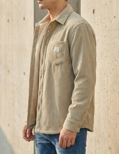 Image of ZAFUL Men's Shacket Aztec Print Shirt Jacket Flannel Button Up Turndown Collar Overshirt Chest Pocket Button Flap Thick Shirt