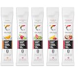 CELSIUS On-the-Go Energy Powder Sticks, 15-Pack Variety: 3 Orange, 3 Dragonfruit Lime, 3 Kiwi Guava, 3 Cranberry Lemon, 3 Strawberry Coconut - Zero Sugar, Gluten-Free, Pre-Workout Drink