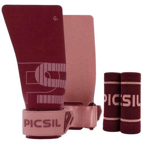 PICSIL Condor Grips, Microfibra con Agarre Técnico Superior - Burgundy, G+