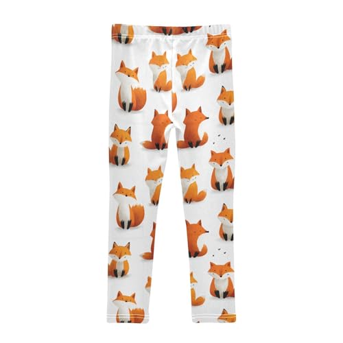Girls Leggings Cute Foxs Soft Toddler Leggings for Girls Kids Pants Size 4T-10T2