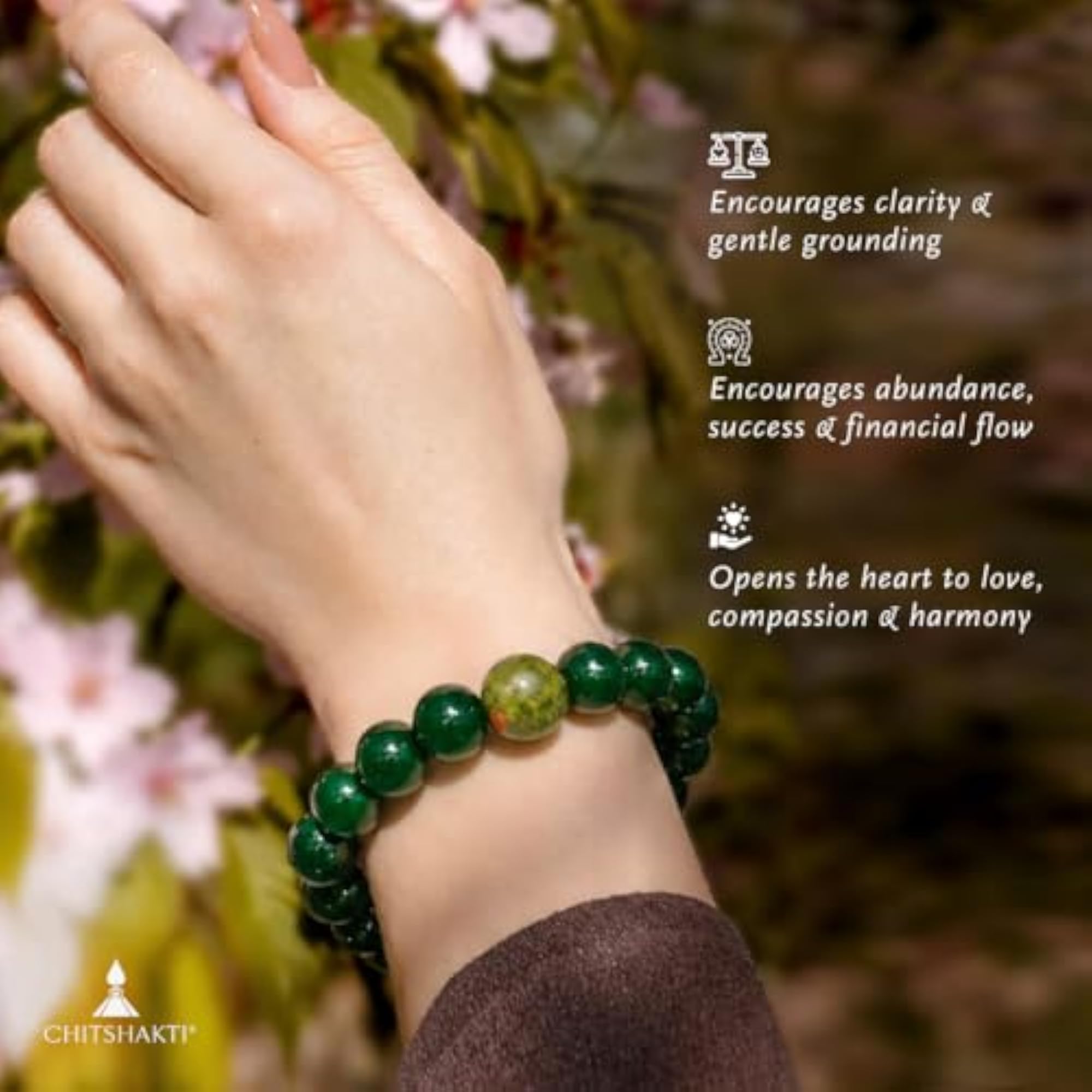 Lab Certified Green Jade Bracelet, Unisex Natural Healing Stone