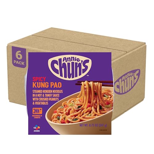 Annie Chun's Spicy Kung Pao Noodle Bowl, 8.73 oz (Pack of 6)