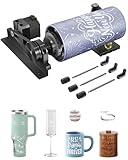 WECREAT Vista Rotary Pro, only for Vista Series Laser Engraver Machine, Rotary Roller for Engraving Cylindrical Objects, Wine Glass, Tumblers, Jewelry Ring, Engravers Accessory