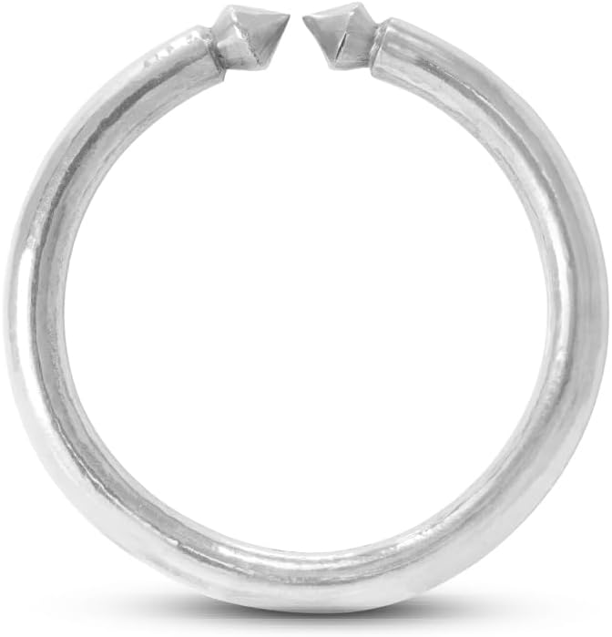 99.9% Pure Ranga (Tin) Ghumti Bangle for Men Free Size