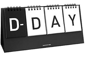D-Day Perpetual Countdown Flip Calendar: Track Your Special Day with Style