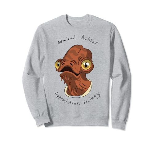 Sweatshirt Star Wars de l'Amiral Ackbar une idée cadeau originale pour geek