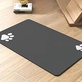 Pet Feeding Mat-Absorbent Dog Mat for Food and...