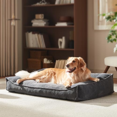 FURTIME XL Orthopedic Dog Beds Large Sized Dog, Extra Thick Suppo...