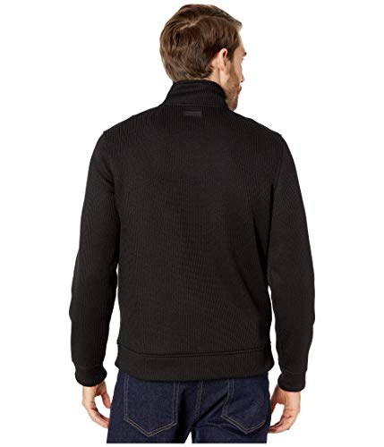 Perry Ellis Men's Quilted Front Full-Zip Jacket, Black, Small #TOP2