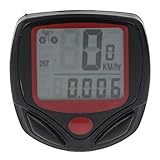 SD548B Fahrradcomputer, wasserdicht 14 Funktionen, LCD, kabellos, Zähler, Geschwindigkeitsmesser, Entfernungsmesser, Zähler Stunde Meter