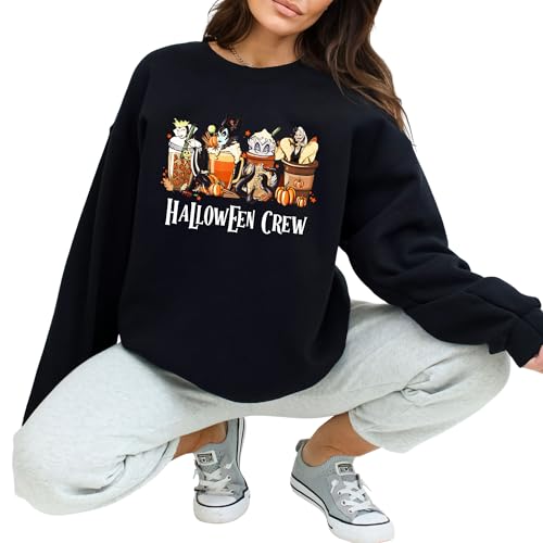 Custom Villain Coffee Lover Halloween Fall Season Sweatshirt2
