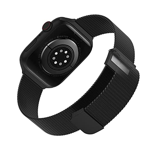 Tuocal Metal Upgraded Strap Compatible with Apple Watch Strap 42mm(Series 3/2/1) 44mm 45mm 46mm