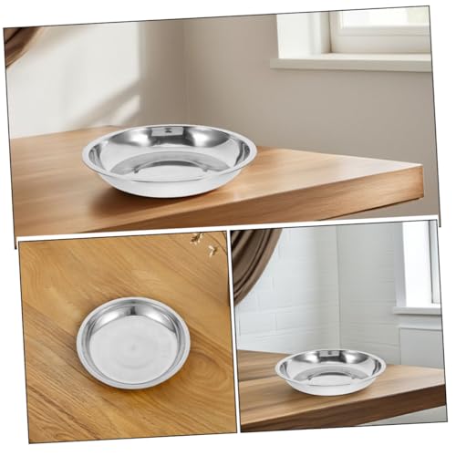 EPIGEIST 2個 ステンレス製ペット用浅型食器点 耐錆 腐食に強い中容量 小型犬 猫用フード ウォーターボウル 清掃簡単で衛生的 多頭飼い対応