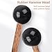 4Pcs Steel Tongue Drum Mallets 6.5 Inch Rubber Tip Drumsticks with Ergonomic Wood Handle for Handpan Glockenspiel