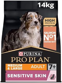 PRO PLAN® Medium & Large Adult Senior Sensitive Skin 7+ Dry Dog Food with Salmon 14kg