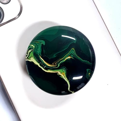 WUYULB Clear Crystal Glitter Collapsible Expanding Moblile Cell Phone Grip Stand Holder for Smartphones and Tablets Phone Accessory (Green)