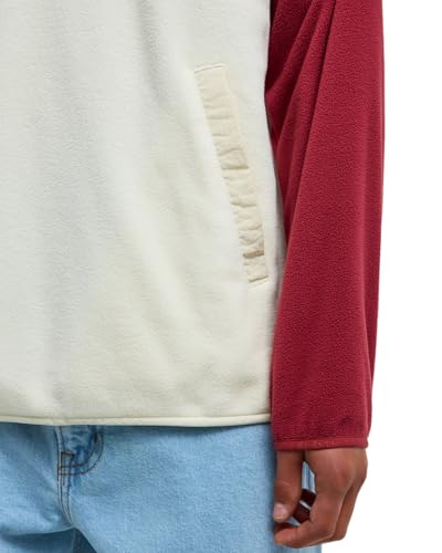 Polaire Demi-Zip Quiksilver Homme Blanc Pull Chaud No Destination Block L - 6