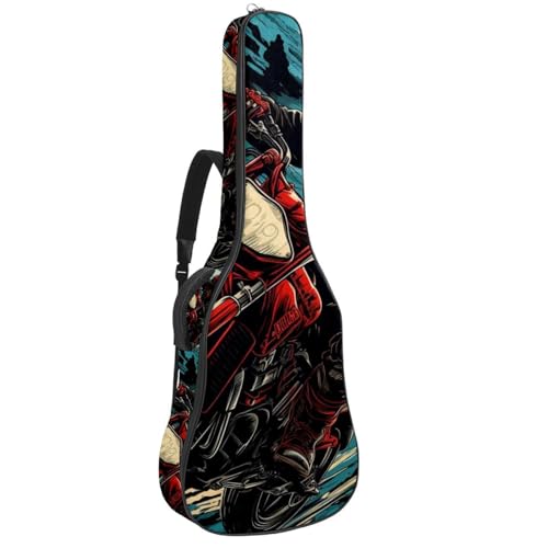 Housse de guitare acoustique haut de gamme élégante au style Cool Motorcycle