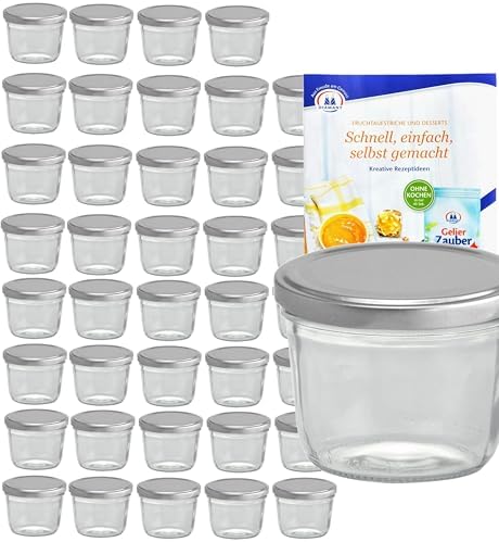 48 Sturzgläser 430ml Mit Twist Off Deckel - Einmachgläser TO82 Blau