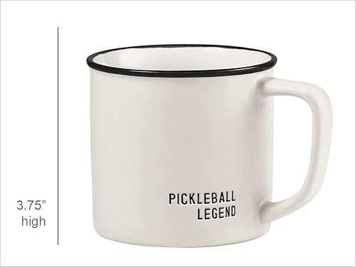 Miniatura 9 de Santa Barbara Design Studio Pickleball - Taza de café de regalo Lili + Delilah Stoneware, 16 onzas, repetición de pickleball con cafeína