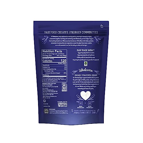 Image of Wholesome Sweeteners, Organic Powdered Sugar, 1 lb ( Packaging may vary ) (Pack of 5)